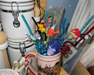 Vintage Character Silly Straws