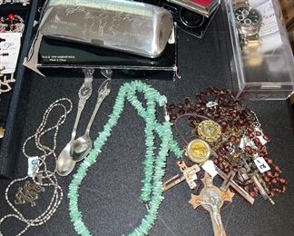 Acme Warnwr Brothers Eye Glass Case,  Rosaries, and more