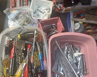 Screw Drivers, Wrenches, Drill Bits
