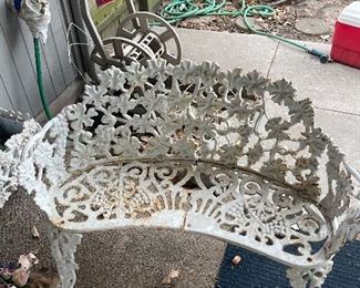 Fancy Wrought Iron Bench
