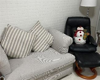 Small love seat that folds out to a bed.  You will need help getting it out of the basement.