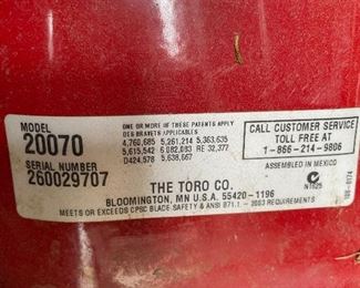 Toro 22" Recycler with bag.