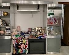 Large, contemporary entertainment unit.  