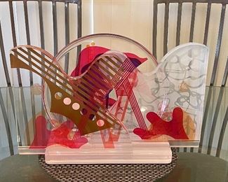 Yankel Ginsburg Acrylic Sculpture “After the Storm”