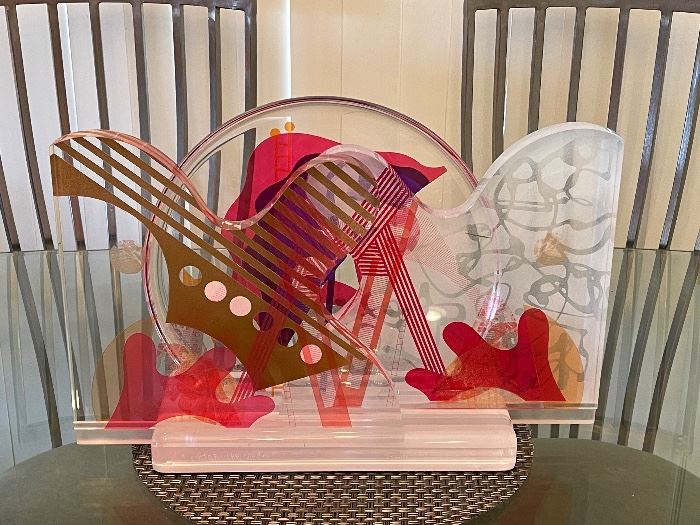 Yankel Ginsburg Acrylic Sculpture “After the Storm”