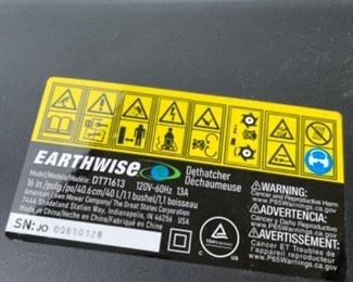 EarthWise 13A 16” DeThatcher C1853 38684 $100