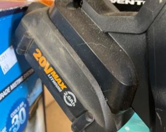 20V Worx Turbine Leaf Blower/Vac Command Feed Trimmer TriVac 2 Batteries 1 Charger C1739 $120