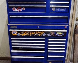 NAPA Special Edition 7-Drawer Top Box #06602 And 15-Drawer Rolling Bottom Box #57189, 66" x 41.5" x 19", No Keys