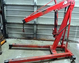 Carolina Industrial Equipment Rolling Hydraulic Engine Hoist, 3 Ton Capacity