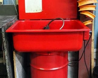 Solvent Parts Washer With 16 Gallon Barrel