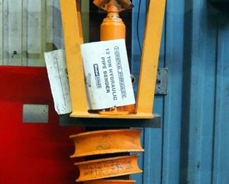 Central Hydraulics 12 Ton Pipe Bender, Including Assorted Saddles, 1/2"-2", Model 32888