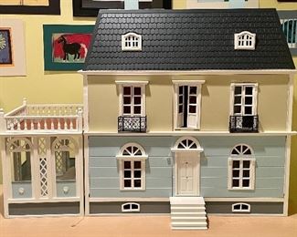 Item 170:  Deluxe Lighted Doll House (there are a couple of imperfections) - comes with all the furniture too! - 44" x 35":  $195