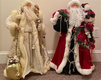 Item 116:  Two Santa Buddies:  $18                                                                               Tallest - 28"