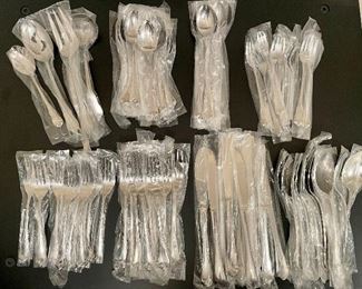 Item 208:  Service for 12 + Serving Pieces and 24 teaspoons:  $85