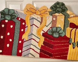 Item 114:  New Christmas Rug:  $12