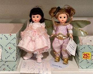 Item 140:  Madame Alexander - Flowers for the Bride:  $44                                                                                                             Item 141:  Madame Alexander - Purple Sparkle Dragonfly Fairy: $44