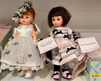 Item 147:  Madame Alexander Little Gardenia Bridesmaid:  $24                                                                                Item 148:  Madame Alexander Party Dress Wendy:  $24