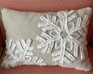 Item 191:  Snowflake Pillow:  $12