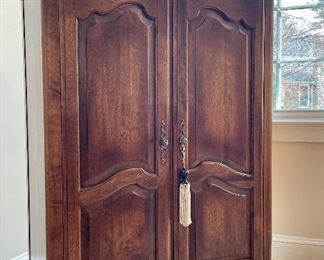 Item 17:  Ethan Allen TV Cabinet - 36"l x 21.75"w x 49.5"h:  $245