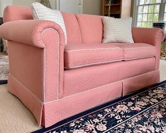 Item 21:  Ethan Allen Love Seat (includes royal blue custom slip covers):  $225