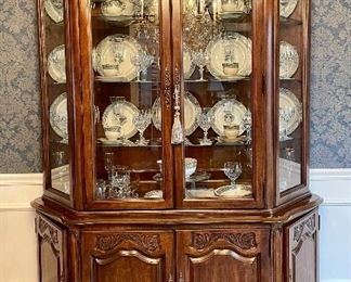 Item 8:  Wright Furniture Co. Lighted China Cabinet - 86"h:  $695