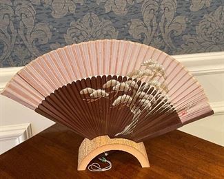 Item 193:  Pretty Fan in Stand:  $12