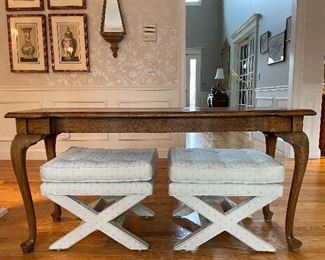 Item 16:  Ethan Allen Console Table - 55"l x 16"w x 27.25"h:  $255