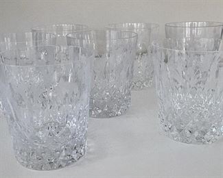 Item 223:  Set of 7 Crystal Rock Glasses:  $26