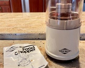Item 213:  West Bend Food Chopper:  $16