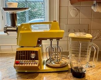 Item 217:  Oster Blender, Sausage Maker, & Mixer (please note the missing bowl):  $18