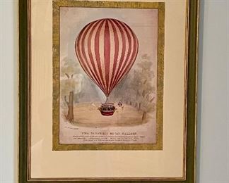 Item 37:  Framed Balloon Print - 18.5" x 23":  $75