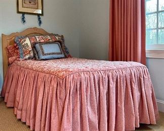 Item 36:  Pink Bedding with Sham and Two Accent Pillows:  $175 for both sets and all pillows