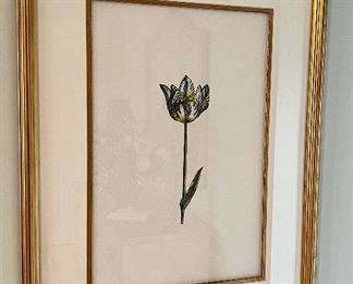 Item 87:  Ethan Allen Print Botanical Print - 19.5" x 25.75":  $75