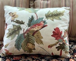 Item 184:  Pillow with birds:  $16