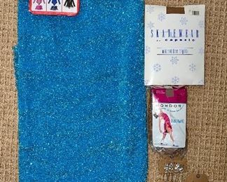Item 195:  Skating Costume Fabric and Pattern:  $14