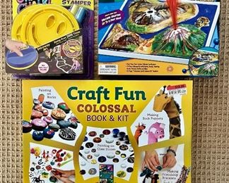 Item 242: Craft Fun, Sidewalk Stamper and Volcanoes: $12