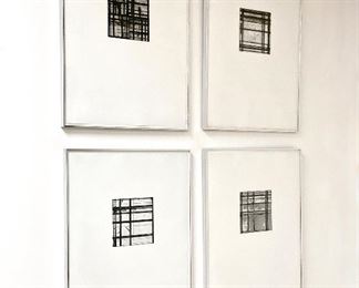 Brice Marden “Tiles” 1979.  Complete Set Of 4