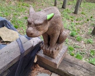 Gargoyle concrete statue