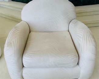 18_____ $250
Karpen Pair of swivel
  chairs as-is tear in arm 32H x 32W - 22W to seat - 17H