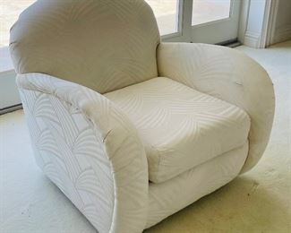 18_____ $250
Karpen Pair of swivel
  chairs as-is tear in arm 32H x 32W - 22W to seat - 17H