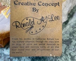 31_____ $60 
Ronald A.Lee Clown papermache on onyx mix media sculpture 11  x 9W
