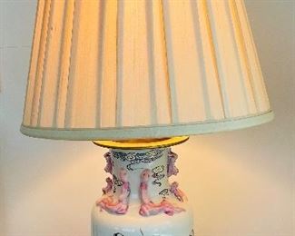23_____ $165 
Pair of Asian Lamp 32x16 shade W