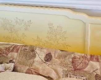 21_____ $695 
Bernardt King bed Antique white Asian style Sleep number 7000
  -31T