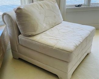 28_____ $125 
Armless lounger 
  chair  25x31x34 - 16"to the seat 