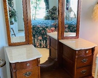 41_____ $495 
Vanity Tryptich 28x49x21' resin 86T mirror