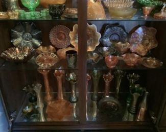 Carnival glass collection