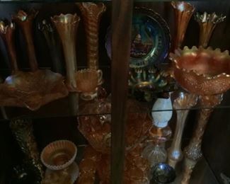 Carnival glass collection