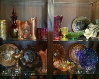 Carnival glass collection