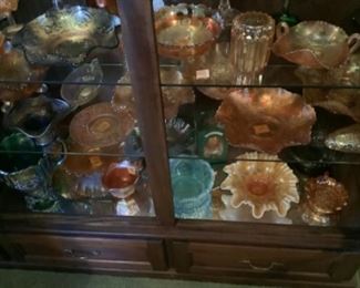 Carnival glass collection