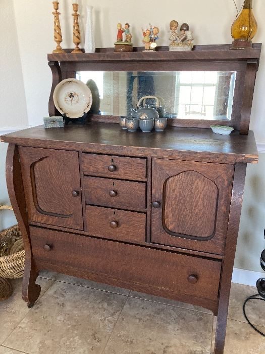 Beautiful tiger oak buffet